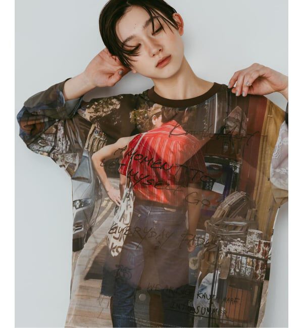 JOINT WORKS「Knuth Marf / クヌースマーフ oji sheer long-sleeve tee」|Tシャツ・カットソー|
