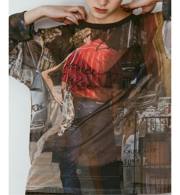 JOINT WORKS「Knuth Marf / クヌースマーフ oji sheer long-sleeve tee」|Tシャツ・カットソー|