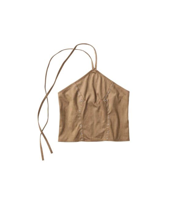 JOINT WORKS「Knuth Marf / クヌースマーフ suede bustier top」|その他|キャメル