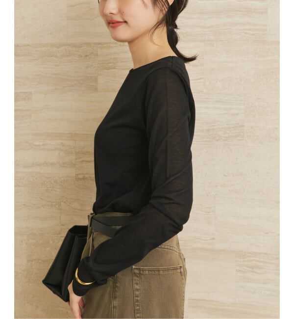 Plage「《追加》CO NY Sheer ロンT」|Tシャツ・カットソー|