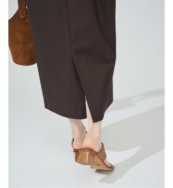 VERMEIL par iena「《一部WEB限定》FLAXASA jewel ox ウエストシェイプワンピース」|ワンピース|