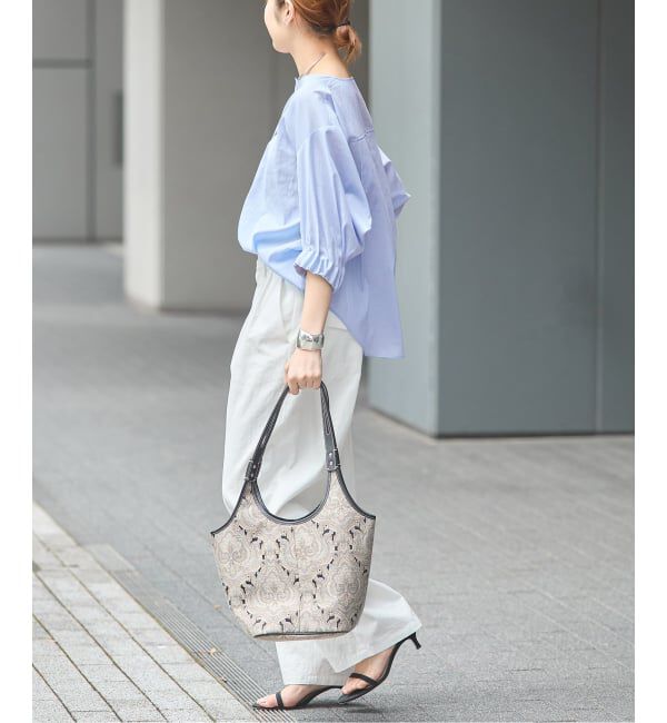journal standard L'essage「《追加》オーガンジーニュアンスノーカラーシャツ」|シャツ・ブラウス|