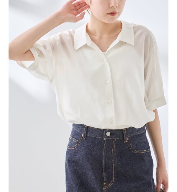 journal standard L'essage「オープンカラーシャツ」|シャツ・ブラウス|ホワイト