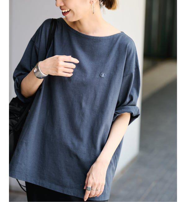 FRAMeWORK「≪予約≫CHAMPION/チャンピオン 16S/1 JERESY nuance TEE」|Tシャツ・カットソー|ネイビー