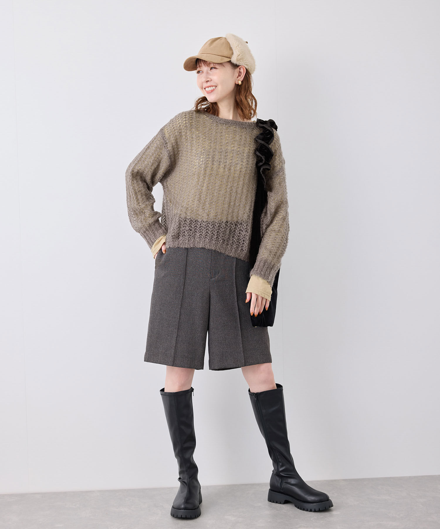 Rope&rsquo;Picnic「シアーモヘア混ニットプルオーバー」|ニット・セーター|