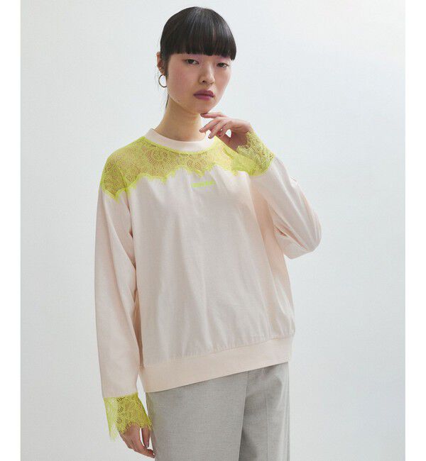 ADAM ET ROPE'「【サステナブル】レースロンTEE」|Tシャツ・カットソー|