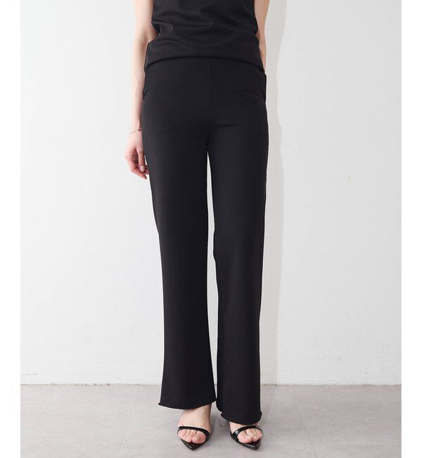  「【THE BAAT】 Flared pants」|チノ|ブラック