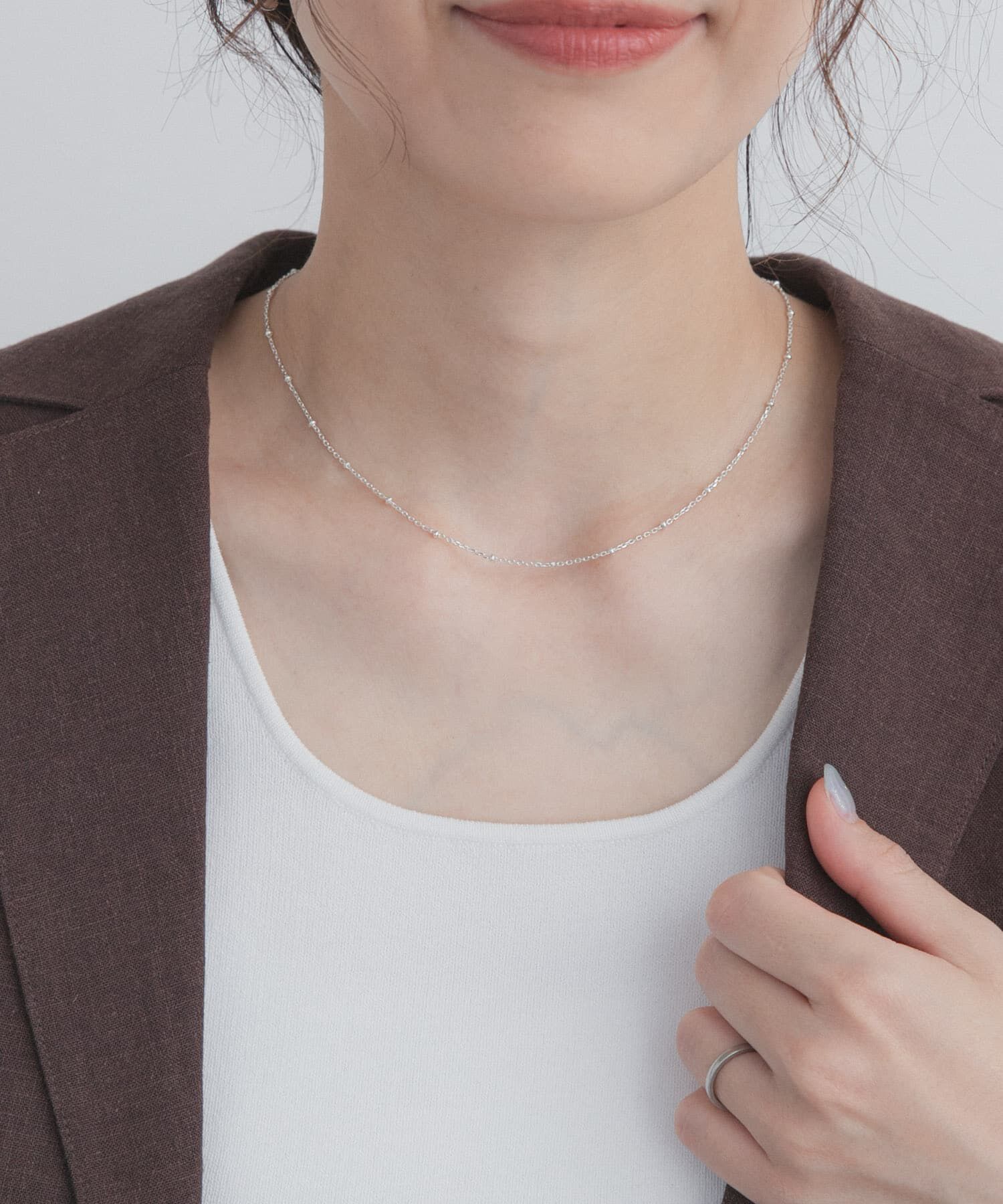 URBAN RESEARCH DOORS「スタッドネックレス SILVER925」|ネックレス|