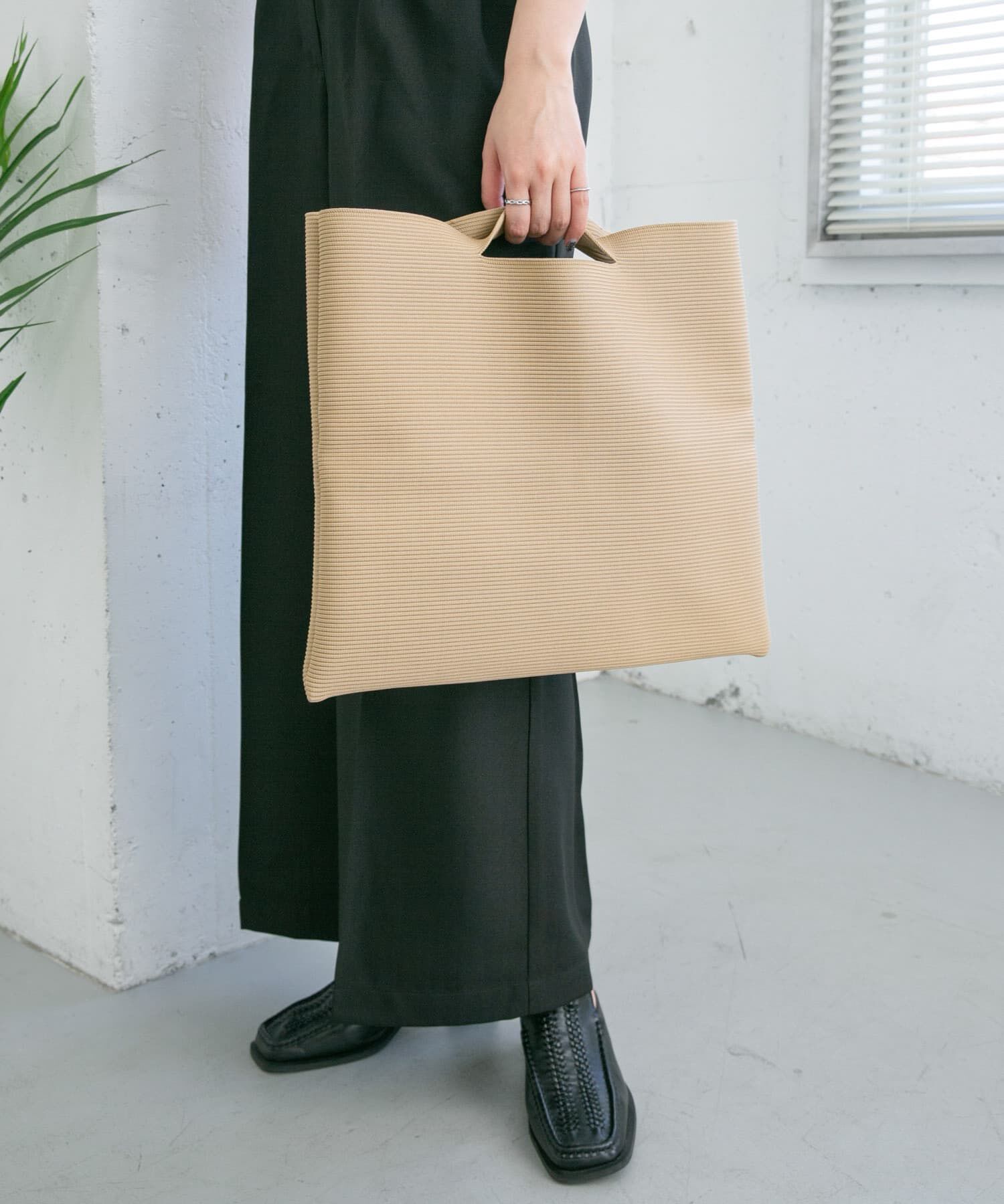  「スクエアニットBAG」|ハンドバッグ|