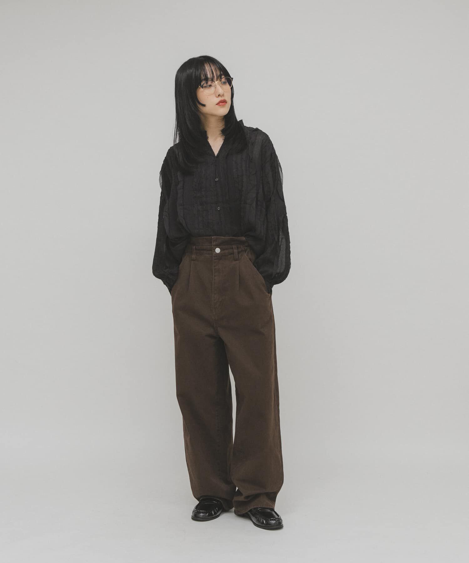  「フリルウエストツイルパンツ」|その他|