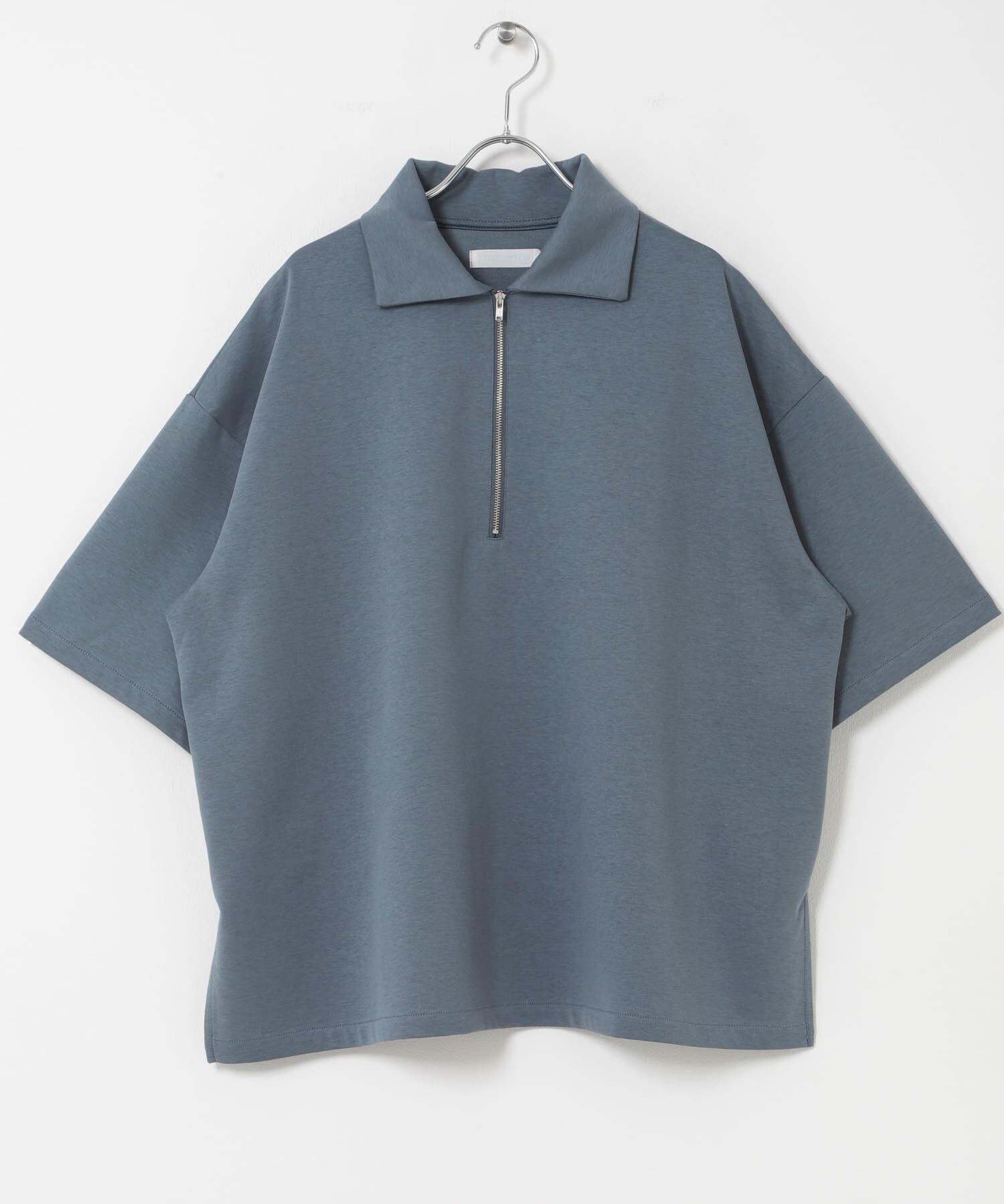SENSE OF PLACE by URBAN RESEARCH「ダンボールポンチハーフジップショートスリーブTシャツ」|Tシャツ・カットソー|