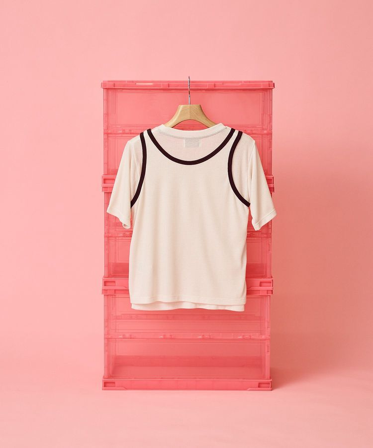 AMERICAN HOLIC「【PENNEY'S】配色タンクトップ+Tシャツ」|Tシャツ・カットソー|