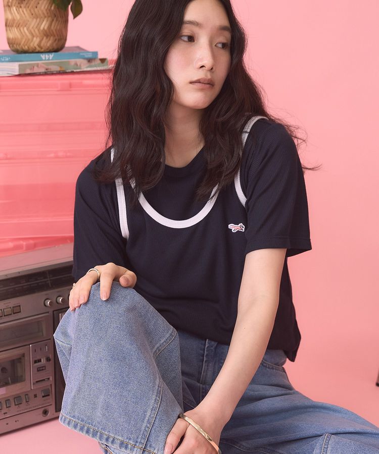 AMERICAN HOLIC「【PENNEY'S】配色タンクトップ+Tシャツ」|Tシャツ・カットソー|Navy
