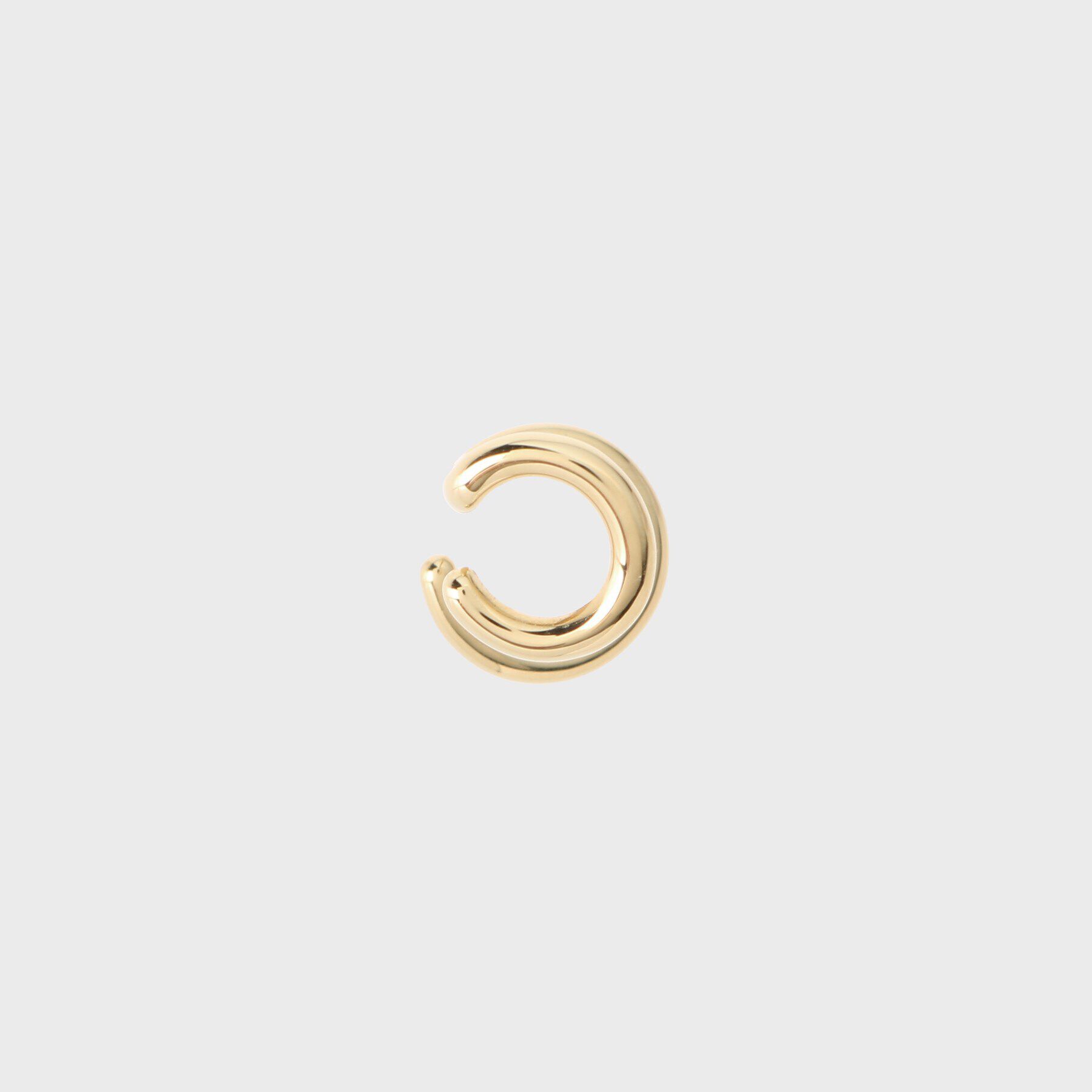 COCOSHNIK「シルバー ダブルフープ ヘリックスイヤーカフ」|イヤーカフ|
