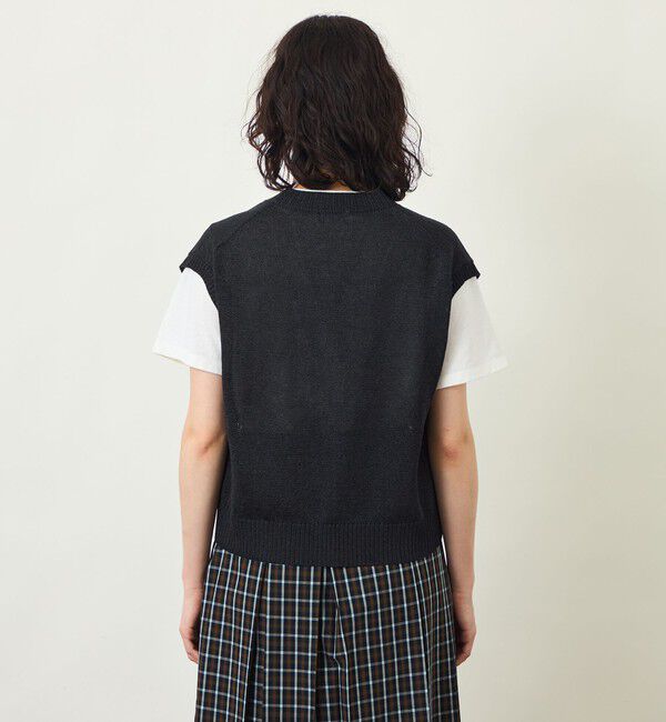 MACKINTOSH PHILOSOPHY「GREY LABEL ペーパーヤーンニットベスト」|ニット・セーター|