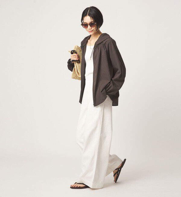 UNITED ARROWS green label relaxing「［size SHORTあり］フード ギャザー シャツ 」|シャツ・ブラウス|