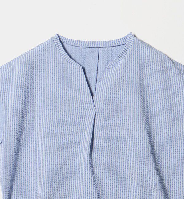 UNITED ARROWS green label relaxing「サッカー タック フレンチスリーブ カットソー UVカット」|Tシャツ・カットソー|