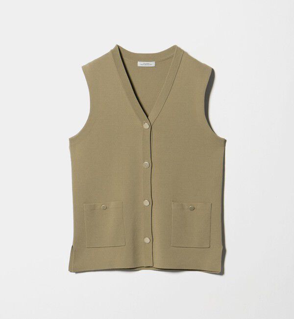 UNITED ARROWS green label relaxing「ゴールドカラーボタン ニット ジレ」|ベスト・ジレ|OLIVE