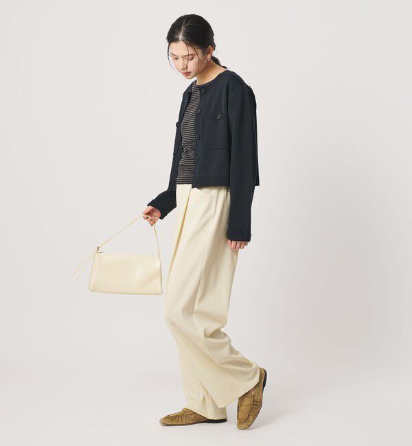 BEAUTY&YOUTH UNITED ARROWS「ポリエステルブレンド ツイルバックゴムパンツ」|スラックス|