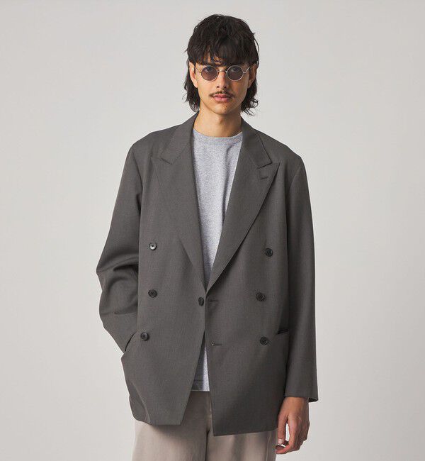 STEVEN ALAN「＜Steven Alan＞ ウール オックスフォード ダブルブレステッド 6B ジャケット」|テーラードジャケット|
