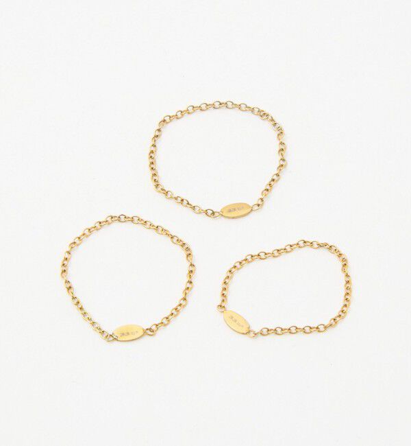BEAUTY&YOUTH UNITED ARROWS「＜33&times;by Preek＞シン チェーン 3セット リング/3P」|リング|