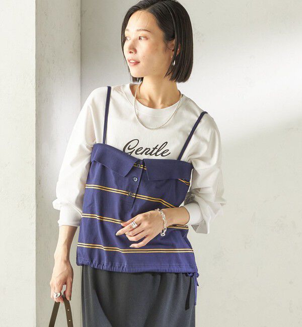 SHIPS for women「【SHIPS別注】81BRANCA: プリント ロングスリーブ TEE」|Tシャツ・カットソー|