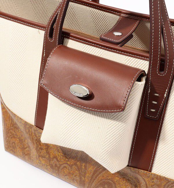 TOMORROWLAND GOODS「A VACATION LAND MUSTARD PAISLEY トートバッグ」|トートバッグ|