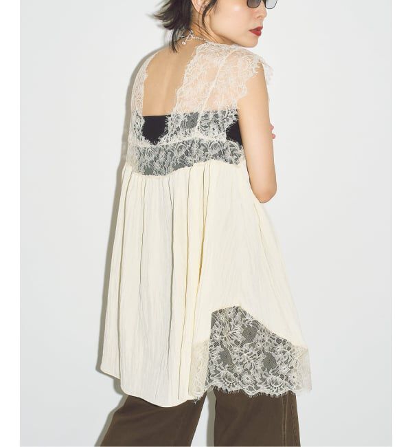 「《予約》LACE TANK ブラウス」|シャツ・ブラウス|ナチュラル