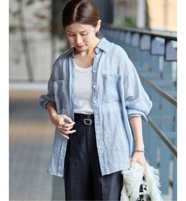 IENA「《セットアップ対応》ラミーレギュラーカラーシャツ」|シャツ・ブラウス|