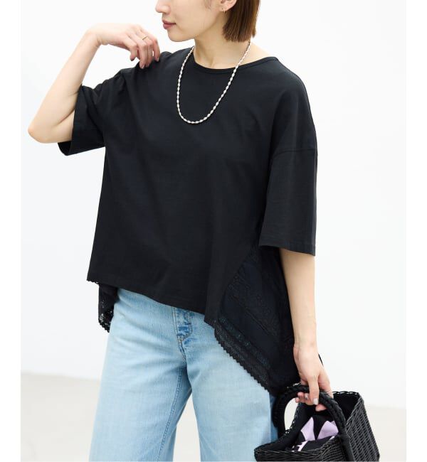 IENA「AAYUSHI/アユーシ バックスカーフハーフスリーブトップス SGN08110」|Tシャツ・カットソー|