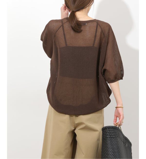 JOURNAL STANDARD relume「リネンミックスメッシュハーフスリーブプルオーバー」|ニット・セーター|