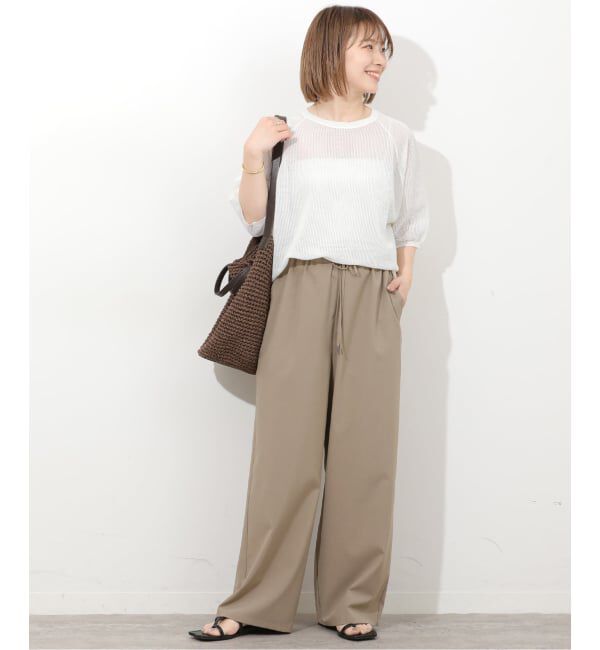 JOURNAL STANDARD relume「リネンミックスメッシュハーフスリーブプルオーバー」|ニット・セーター|