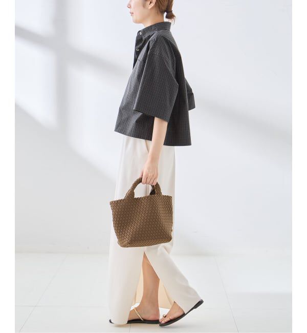 journal standard L'essage「OGチェック/シアー ハーフスリーブシャツ」|シャツ・ブラウス|