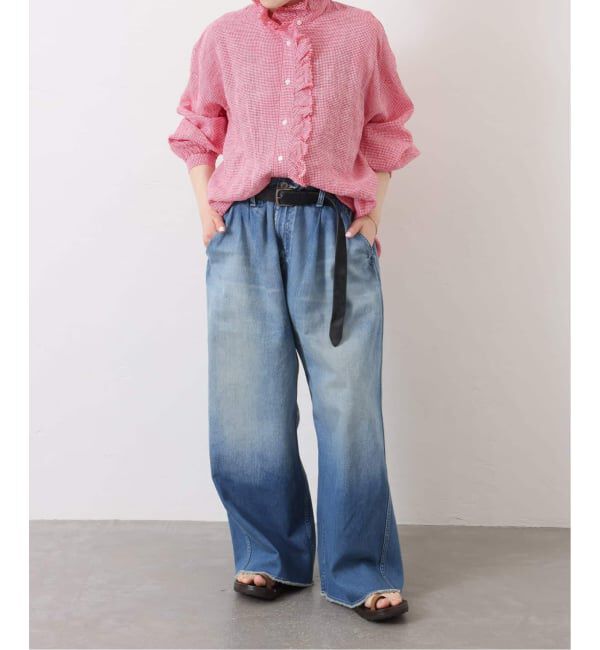 journal standard luxe「《追加予約》Tabbyリネン フリルブラウス（060）」|シャツ・ブラウス|
