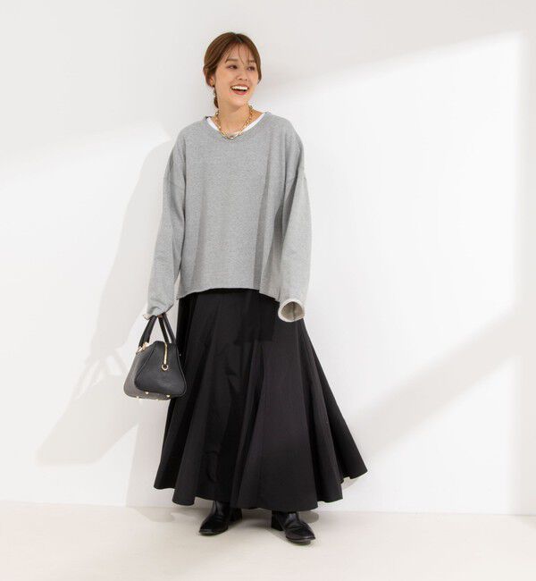 NOLLEY'S「【追加】【WEB＆一部店舗限定色あり】ウォッシャブルヴィンテージタフタマチ入りマキシスカート」|スカート|