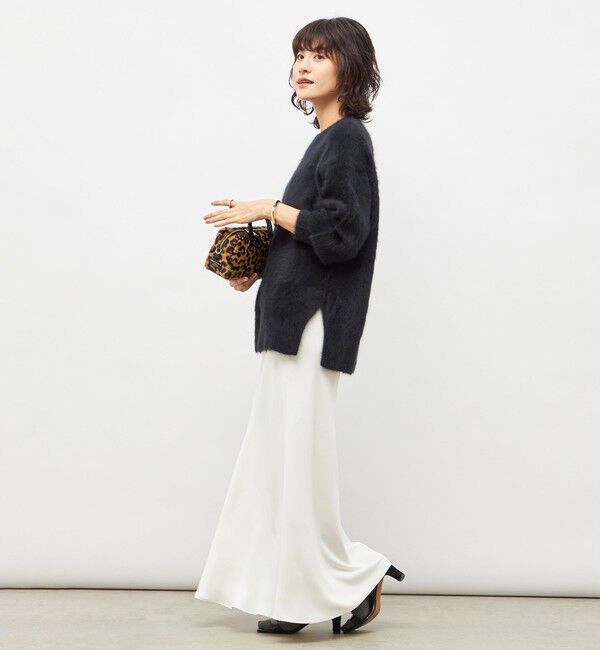 NOLLEY'S sophi「カシミヤ混ヘアリークルーネックプルオーバー」|ニット・セーター|