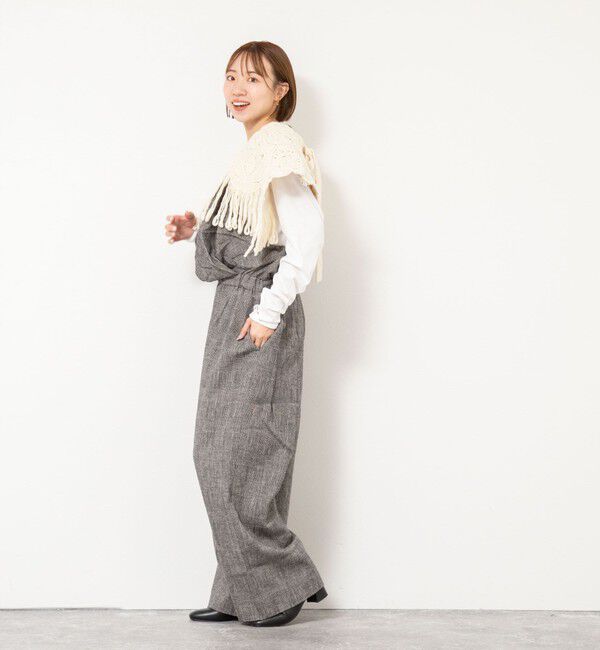 NOLLEY'S「【enrica/エンリカ】グレンチェックサロペットパンツ」|オールインワン|
