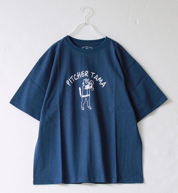 FREDY MAC「【マックT】【PITCHER TAMA】original body T-shirts」|Tシャツ・カットソー|ネイビー