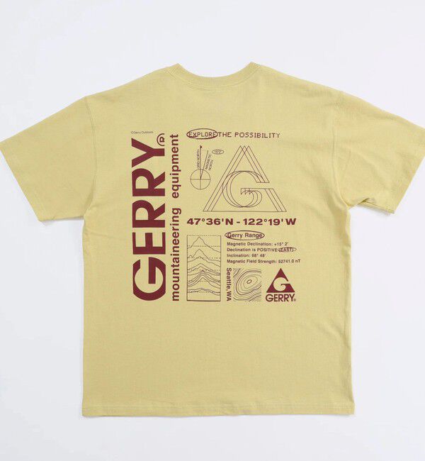 GLOSTER「【GERRY/ジェリー】7.5oz Heavy Jersey S/S Graphic Tee」|Tシャツ・カットソー|イエロー