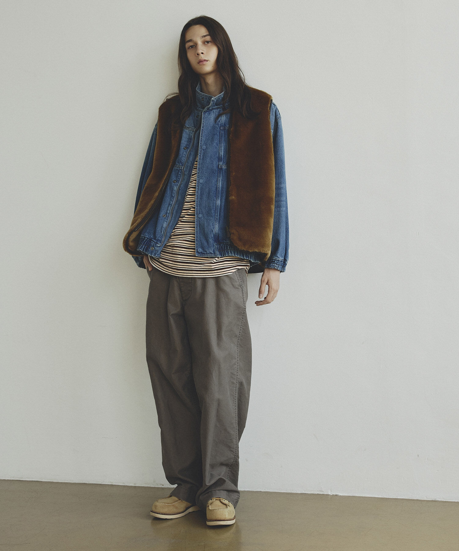 ADAM ET ROPE'「《別注》【Barbour】リバーシブル フロントジップ ファーライナー ベスト / ロイヤルワラント / ユニセック」|その他|キャメル(25)