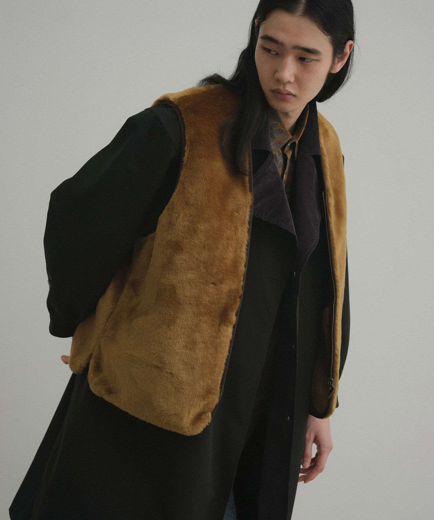 ADAM ET ROPE'「《別注》【Barbour】リバーシブル フロントジップ ファーライナー ベスト / ロイヤルワラント / ユニセック」|その他|