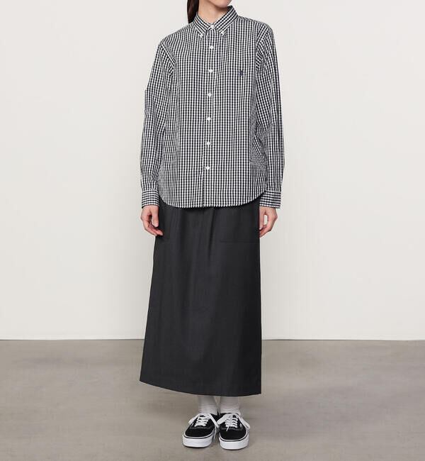 GYMPHLEX「Gymphlex | 長袖 ボタンダウンシャツ GINGHAM WOMEN」|シャツ・ブラウス|