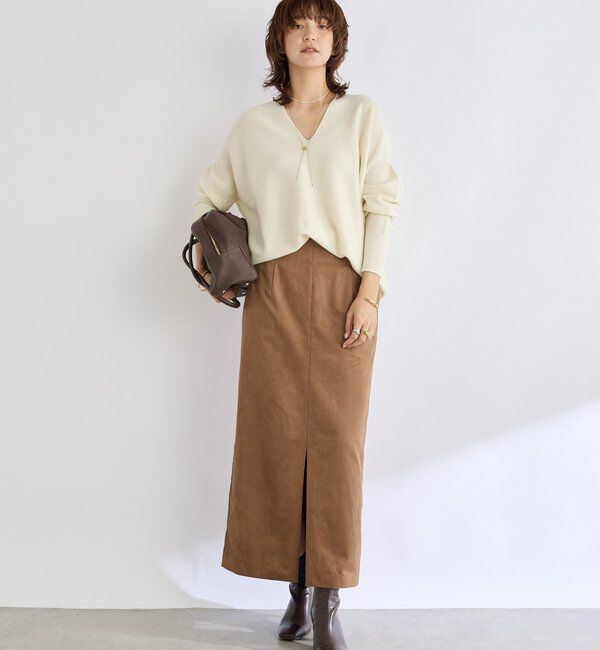  「【リバイバル/新色追加/7色展開】ウール100NEWバックボリュームニット」|ニット・セーター|