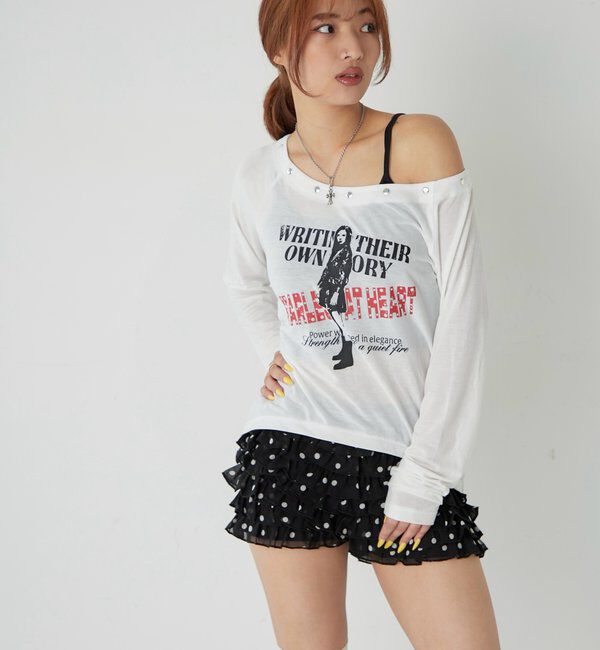 「エリオットラウンドヘムシアートップス」|Tシャツ・カットソー|