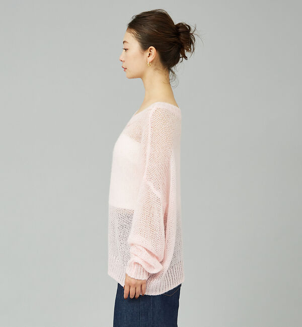 Rouge vif「モヘアライクシアー2WAY ニットプルオーバー」|ニット・セーター|