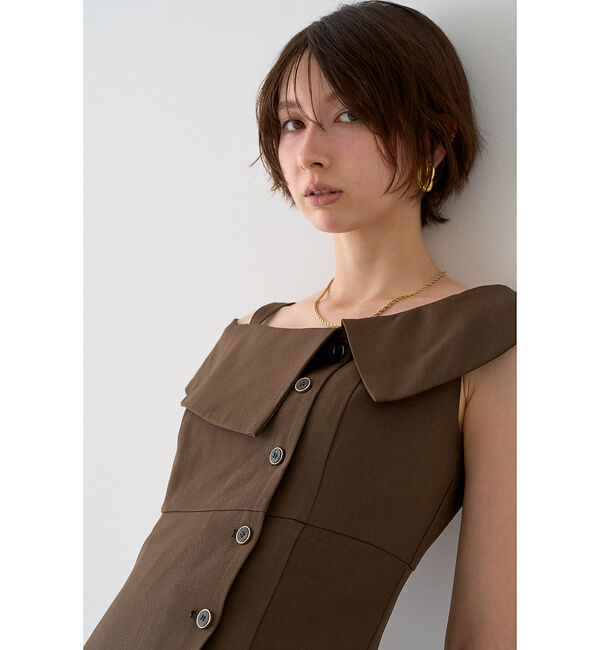 Rouge vif「【一部店舗限定】アシメショルダーワンピース」|ワンピース|