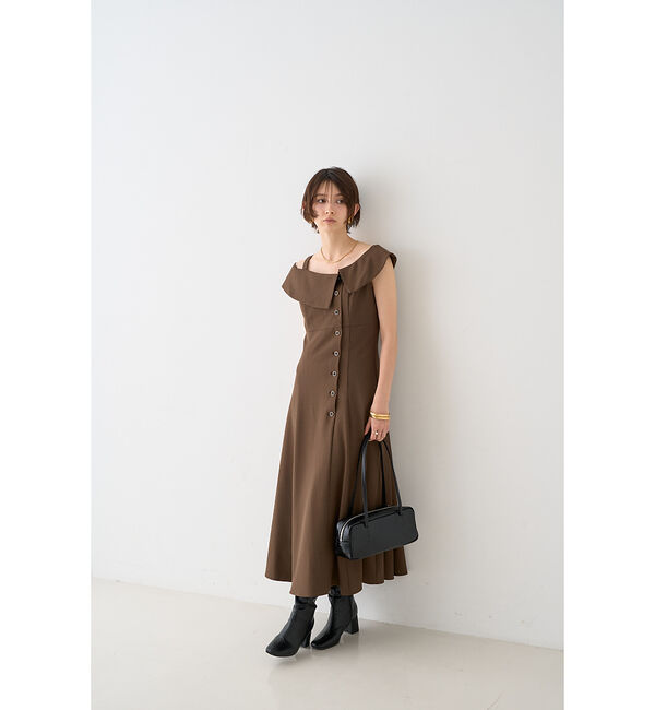 Rouge vif「【一部店舗限定】アシメショルダーワンピース」|ワンピース|