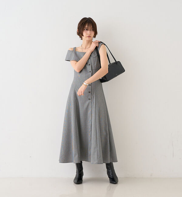 Rouge vif「【一部店舗限定】アシメショルダーワンピース」|ワンピース|