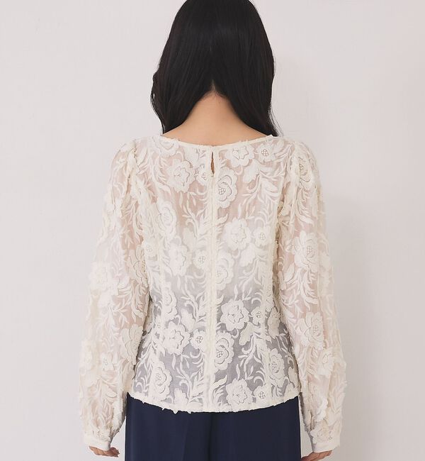 Rouge vif「【一部店舗限定】【北野百笑さんコラボ】レースブラウス」|シャツ・ブラウス|