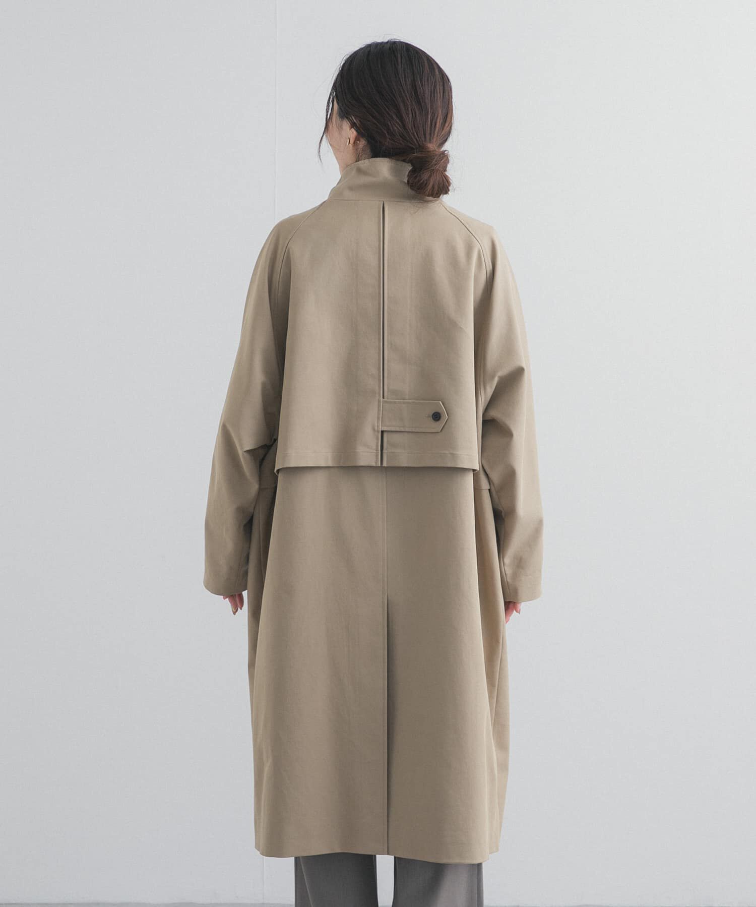 URBAN RESEARCH DOORS「『撥水』BACKヨークスタンドカラーコート」|ノーカラーコート|